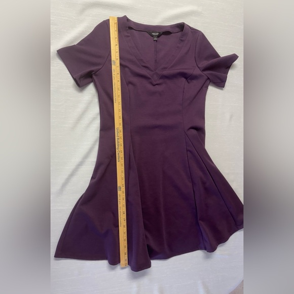 Simply Vera Vera Wang Purple Fit & Flare Dress Size L - Picture 3 of 5